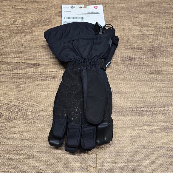 Ski-Doo X Team Nylon Gloves Product Performance Mens Charcoal Gray Black Size XL - Picture 2 of 3